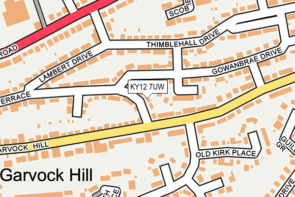 KY12 7UW map - OS OpenMap – Local (Ordnance Survey)