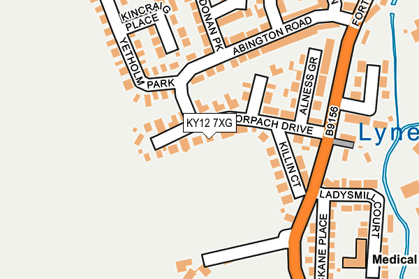 KY12 7XG map - OS OpenMap – Local (Ordnance Survey)