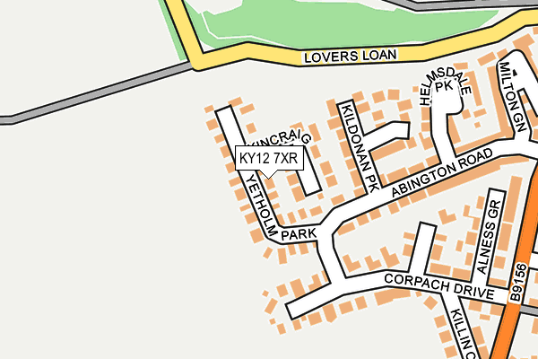 KY12 7XR map - OS OpenMap – Local (Ordnance Survey)