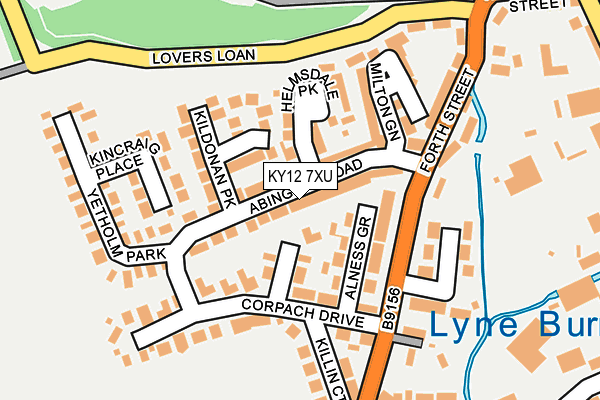 KY12 7XU map - OS OpenMap – Local (Ordnance Survey)