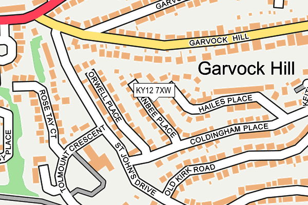 KY12 7XW map - OS OpenMap – Local (Ordnance Survey)