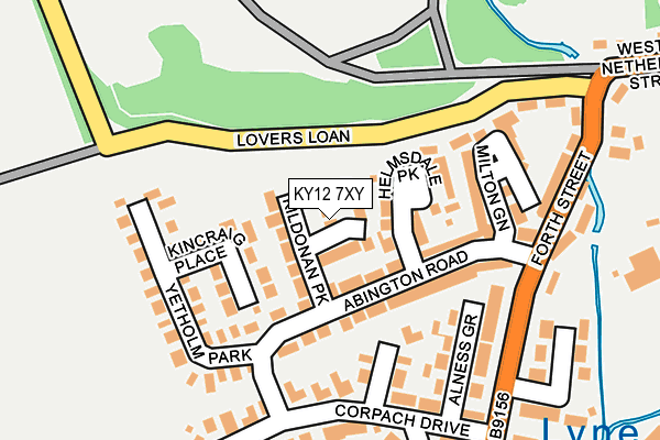 KY12 7XY map - OS OpenMap – Local (Ordnance Survey)