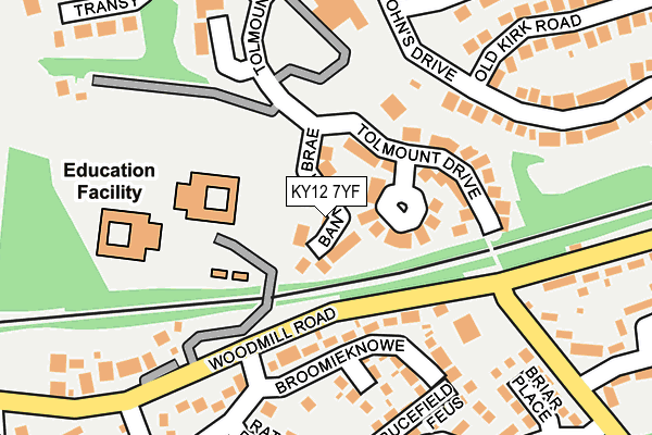 KY12 7YF map - OS OpenMap – Local (Ordnance Survey)