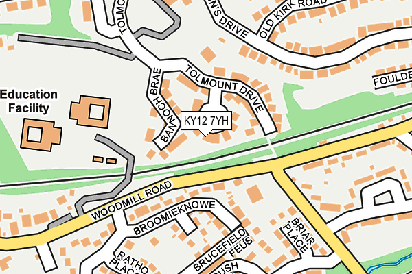 KY12 7YH map - OS OpenMap – Local (Ordnance Survey)