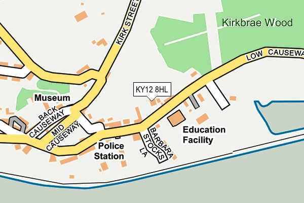 KY12 8HL map - OS OpenMap – Local (Ordnance Survey)
