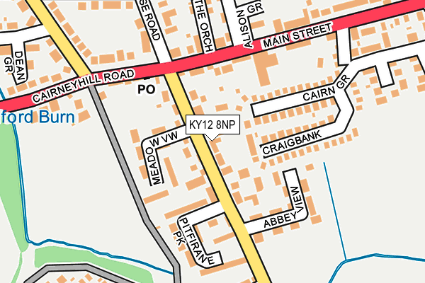 Map of DUNFERMLINE CENTRAL APARTMENTS LIMITED at local scale