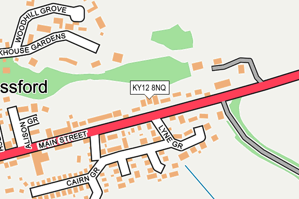 KY12 8NQ map - OS OpenMap – Local (Ordnance Survey)