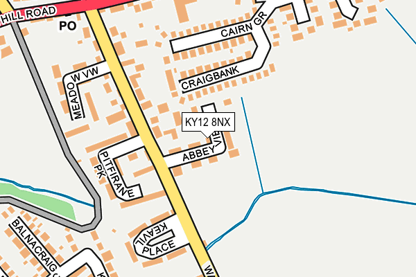 KY12 8NX map - OS OpenMap – Local (Ordnance Survey)
