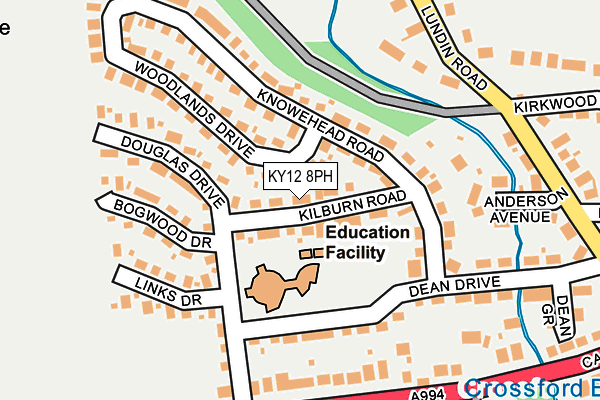 KY12 8PH map - OS OpenMap – Local (Ordnance Survey)