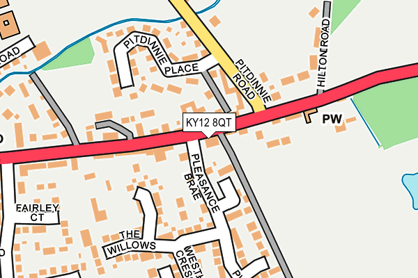 KY12 8QT map - OS OpenMap – Local (Ordnance Survey)
