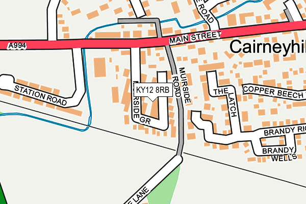 KY12 8RB map - OS OpenMap – Local (Ordnance Survey)