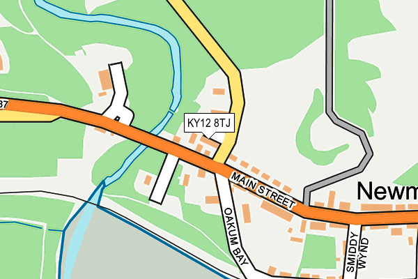 KY12 8TJ map - OS OpenMap – Local (Ordnance Survey)