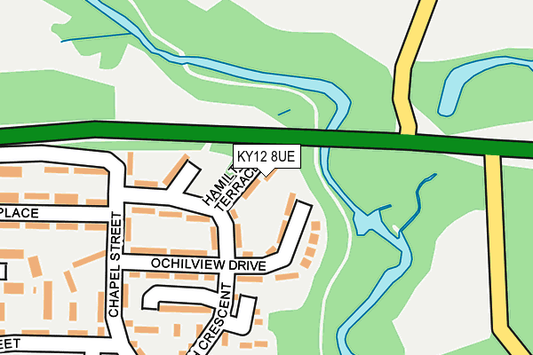 KY12 8UE map - OS OpenMap – Local (Ordnance Survey)