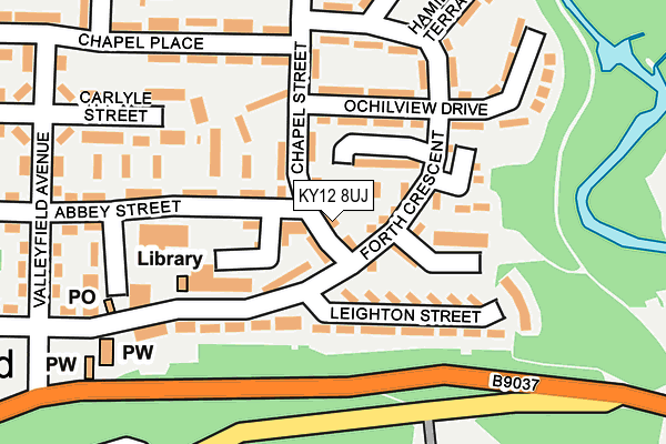 KY12 8UJ map - OS OpenMap – Local (Ordnance Survey)