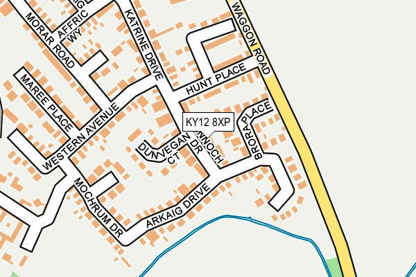 KY12 8XP map - OS OpenMap – Local (Ordnance Survey)