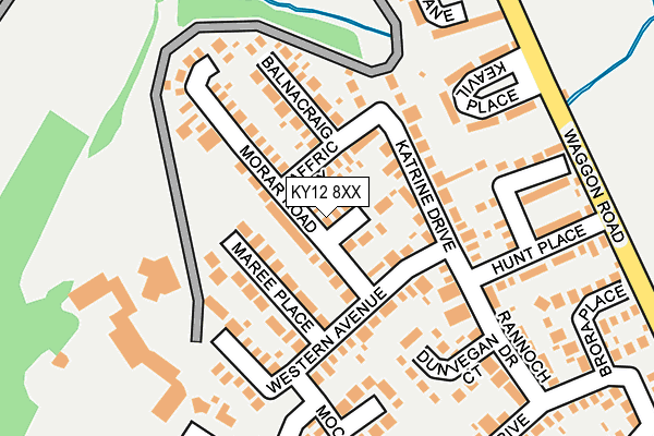 KY12 8XX map - OS OpenMap – Local (Ordnance Survey)