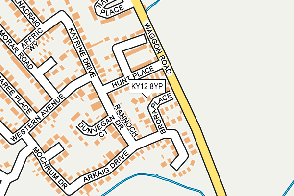KY12 8YP map - OS OpenMap – Local (Ordnance Survey)