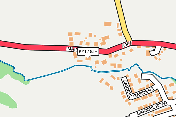 KY12 9JE map - OS OpenMap – Local (Ordnance Survey)