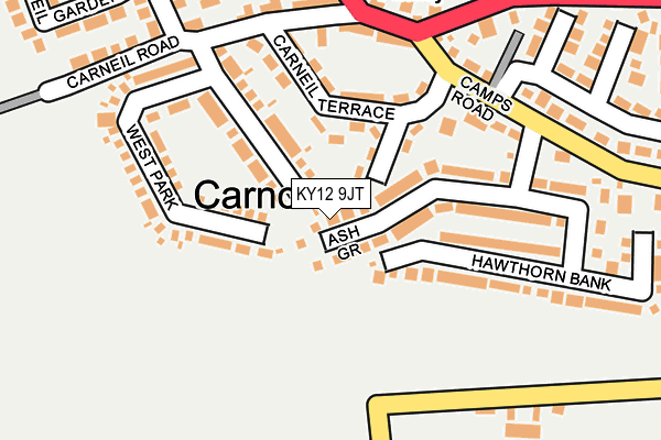 KY12 9JT map - OS OpenMap – Local (Ordnance Survey)