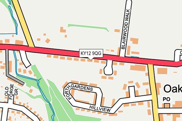 KY12 9QG map - OS OpenMap – Local (Ordnance Survey)