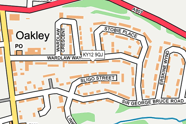 KY12 9QJ map - OS OpenMap – Local (Ordnance Survey)