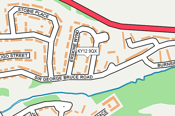KY12 9QX map - OS OpenMap – Local (Ordnance Survey)