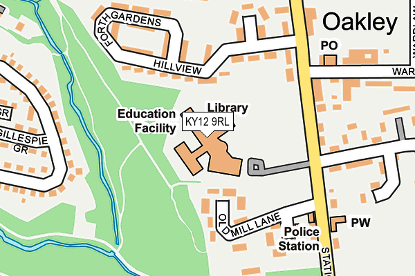 KY12 9RL map - OS OpenMap – Local (Ordnance Survey)
