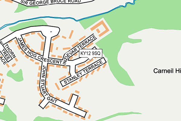 KY12 9SQ map - OS OpenMap – Local (Ordnance Survey)