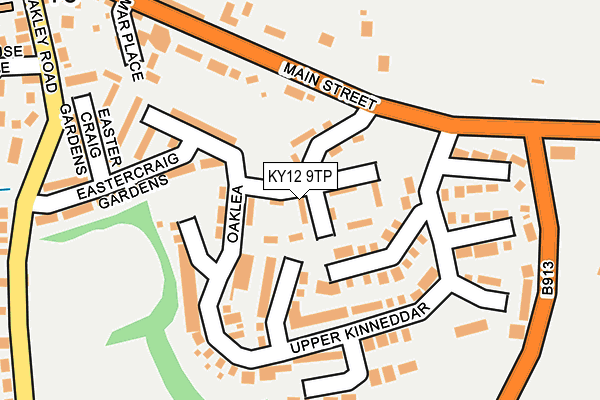 KY12 9TP map - OS OpenMap – Local (Ordnance Survey)
