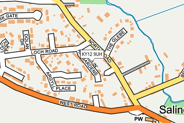 KY12 9UH map - OS OpenMap – Local (Ordnance Survey)