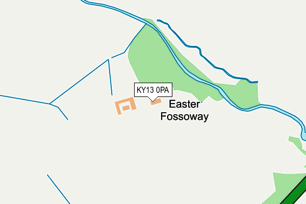 KY13 0PA map - OS OpenMap – Local (Ordnance Survey)