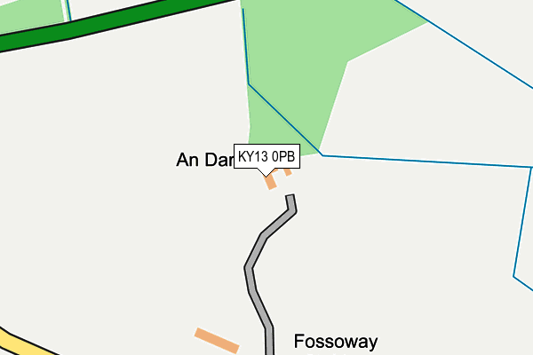 KY13 0PB map - OS OpenMap – Local (Ordnance Survey)