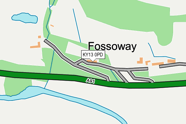 KY13 0PD map - OS OpenMap – Local (Ordnance Survey)