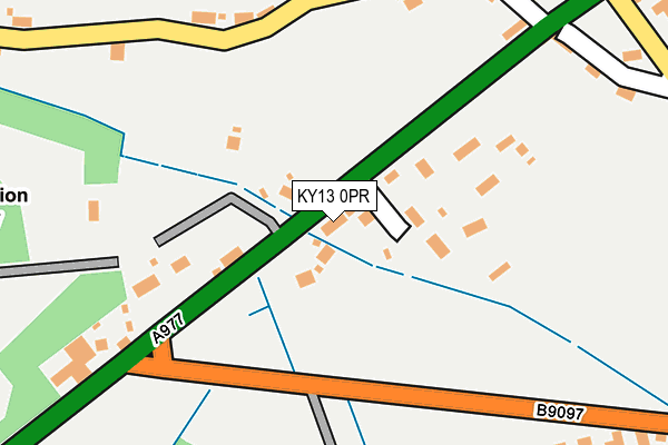 KY13 0PR map - OS OpenMap – Local (Ordnance Survey)