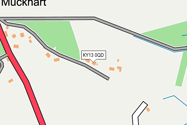 KY13 0QD map - OS OpenMap – Local (Ordnance Survey)