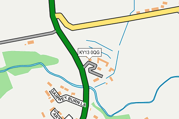 KY13 0QG map - OS OpenMap – Local (Ordnance Survey)