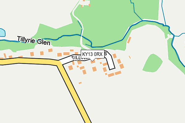 KY13 0RX map - OS OpenMap – Local (Ordnance Survey)