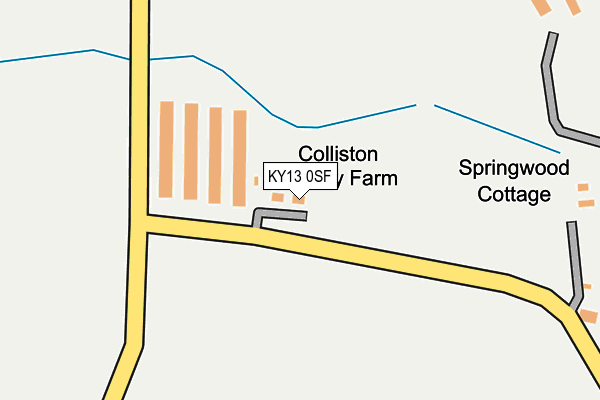 KY13 0SF map - OS OpenMap – Local (Ordnance Survey)