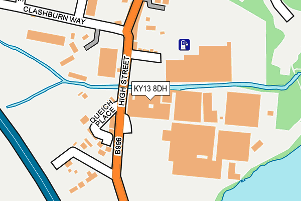 KY13 8DH map - OS OpenMap – Local (Ordnance Survey)
