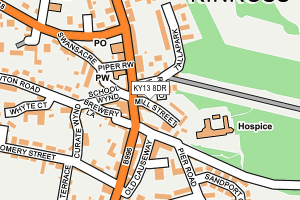 KY13 8DR map - OS OpenMap – Local (Ordnance Survey)