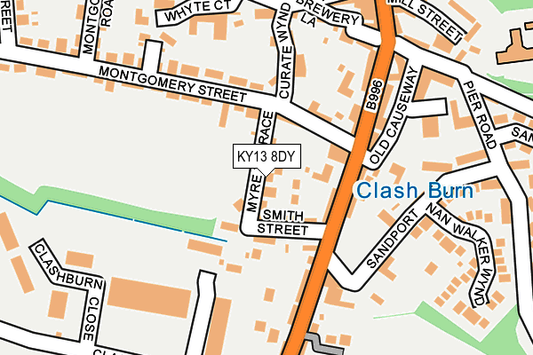 KY13 8DY map - OS OpenMap – Local (Ordnance Survey)