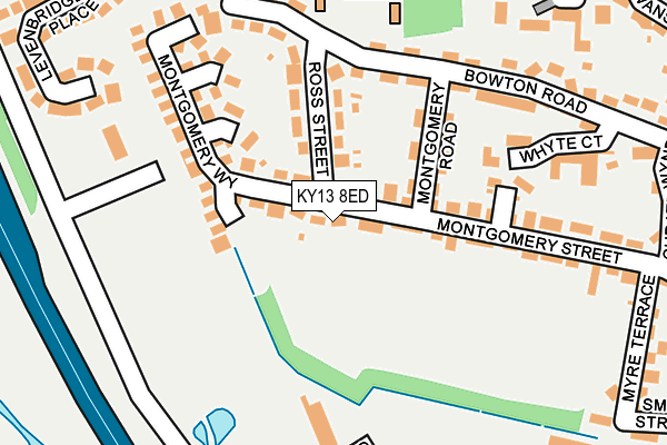KY13 8ED map - OS OpenMap – Local (Ordnance Survey)