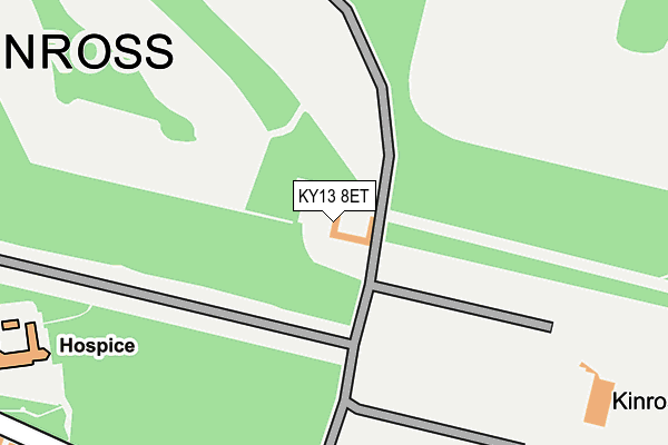 KY13 8ET map - OS OpenMap – Local (Ordnance Survey)