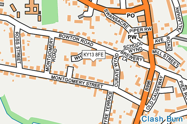 KY13 8FE map - OS OpenMap – Local (Ordnance Survey)