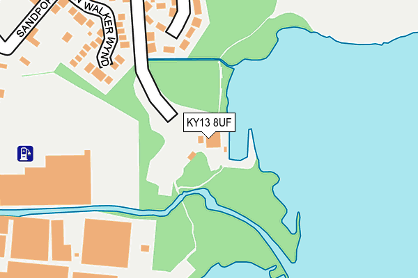 KY13 8UF map - OS OpenMap – Local (Ordnance Survey)