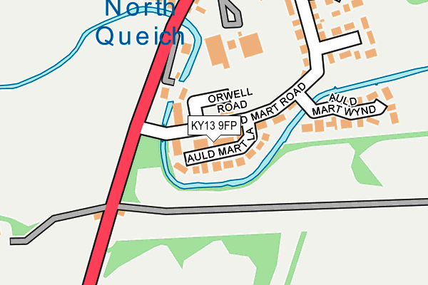 KY13 9FP map - OS OpenMap – Local (Ordnance Survey)