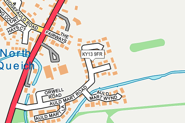KY13 9FR map - OS OpenMap – Local (Ordnance Survey)