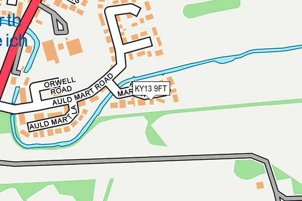 KY13 9FT map - OS OpenMap – Local (Ordnance Survey)