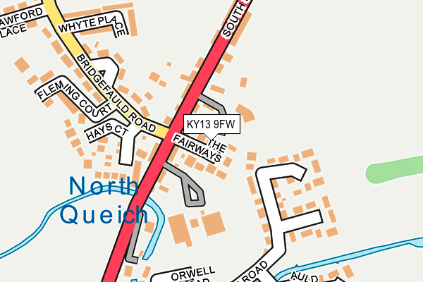 KY13 9FW map - OS OpenMap – Local (Ordnance Survey)