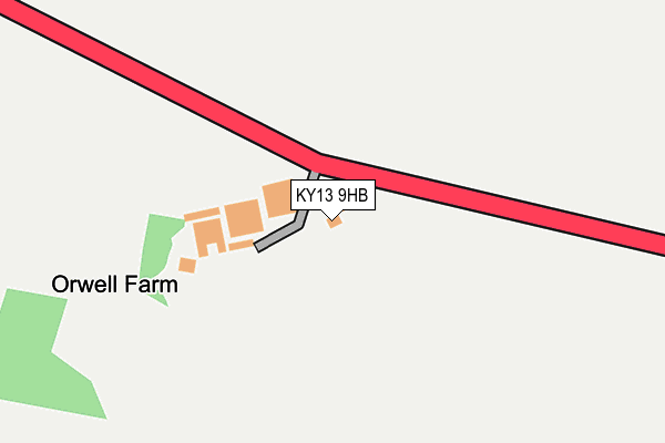 KY13 9HB map - OS OpenMap – Local (Ordnance Survey)